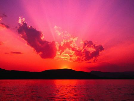 super le coucher du soleil!